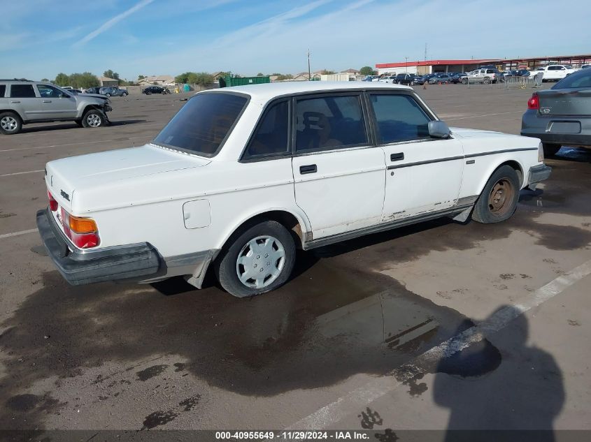 1992 Volvo 240 Gl VIN: YV1AS8801N1462449 Lot: 40955649