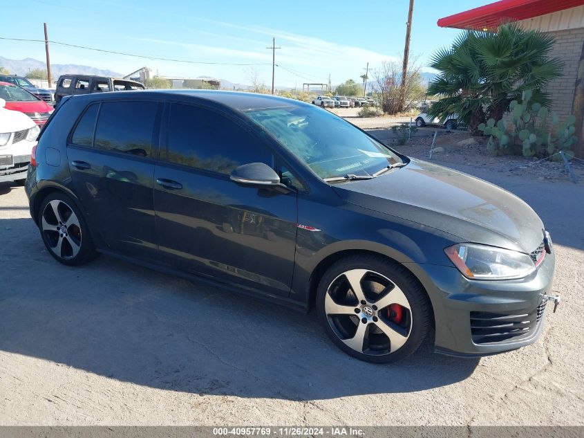 2017 Volkswagen Golf Gti Autobahn 4-Door/S 4-Door/Se 4-Door/Sport 4-Door VIN: 3VW5T7AU5HM016675 Lot: 40957769