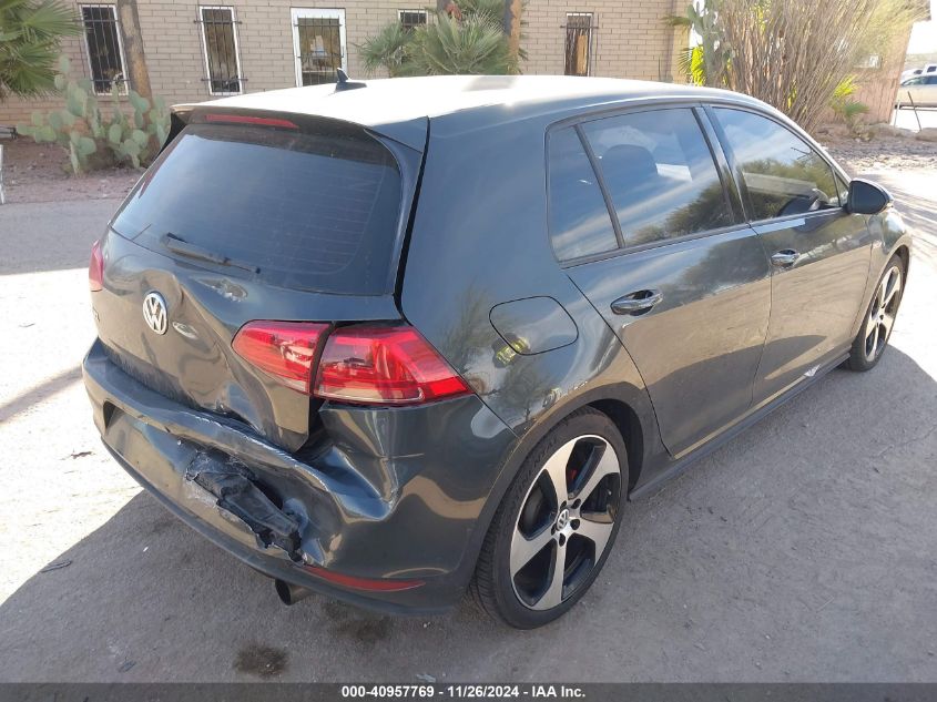 2017 Volkswagen Golf Gti Autobahn 4-Door/S 4-Door/Se 4-Door/Sport 4-Door VIN: 3VW5T7AU5HM016675 Lot: 40957769