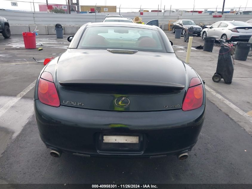 2005 Lexus Sc 430 VIN: JTHFN48Y350062138 Lot: 40958301