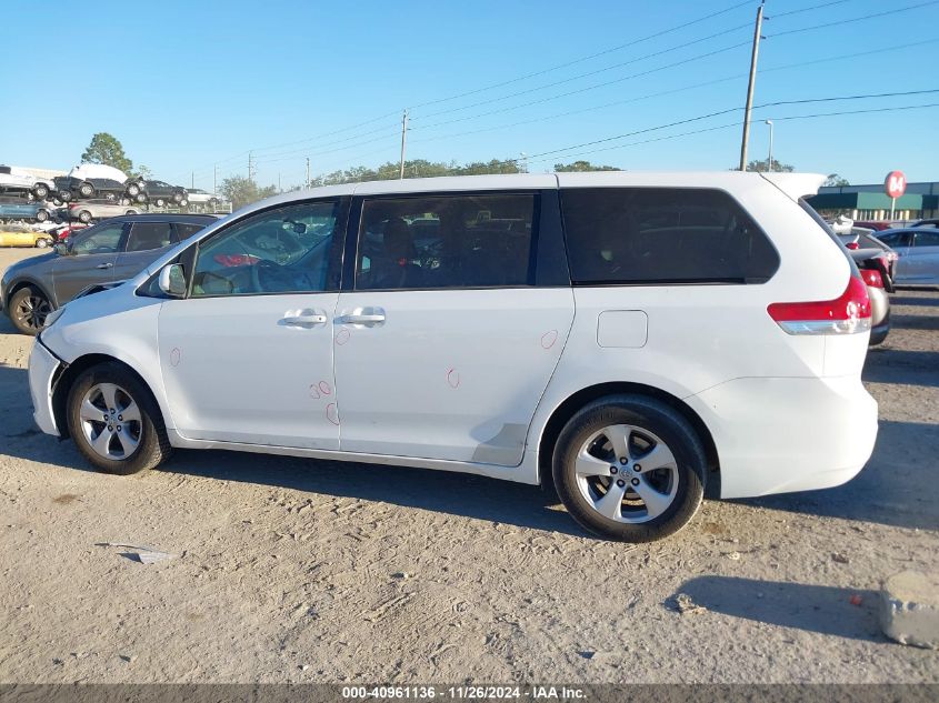 2012 Toyota Sienna Le 8 Passenger VIN: 5TDKA3DC1CS015605 Lot: 40961136