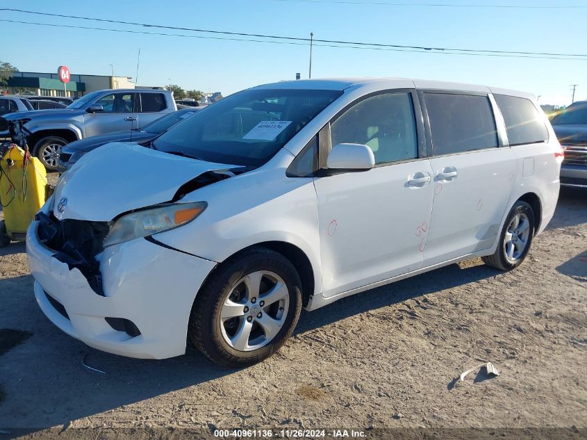 2012 Toyota Sienna Le 8 Passenger VIN: 5TDKA3DC1CS015605 Lot: 40961136