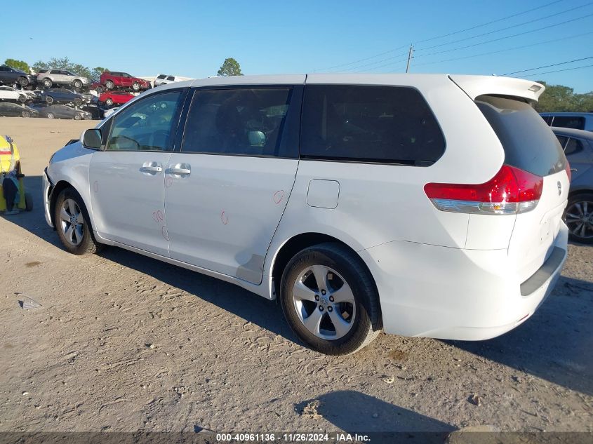 2012 Toyota Sienna Le 8 Passenger VIN: 5TDKA3DC1CS015605 Lot: 40961136