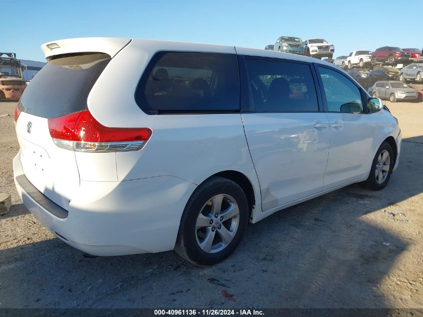 2012 Toyota Sienna Le 8 Passenger VIN: 5TDKA3DC1CS015605 Lot: 40961136