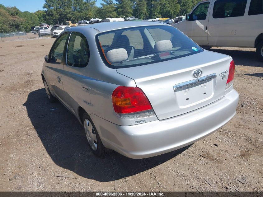 2003 Toyota Echo Base (A4) VIN: JTDAT123530263744 Lot: 40962306