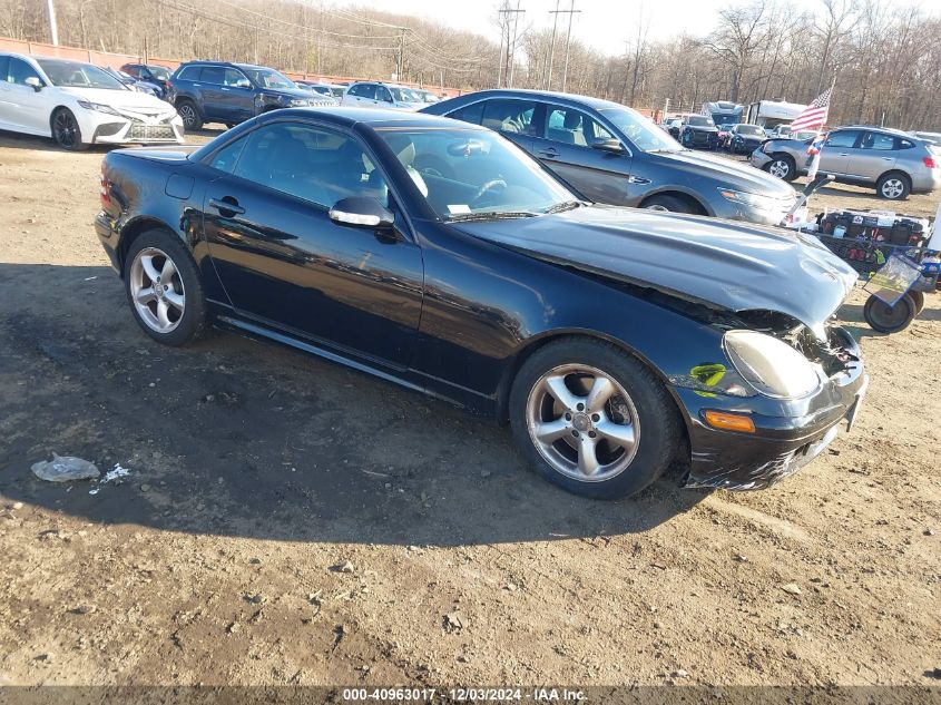 2001 Mercedes-Benz Slk 320 VIN: WDBKK65F61F222865 Lot: 40963017