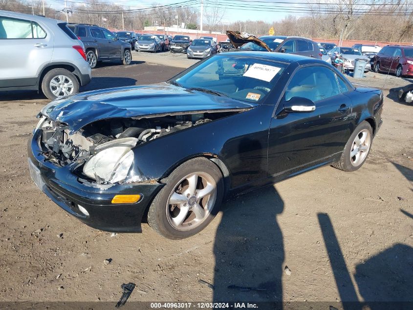 2001 Mercedes-Benz Slk 320 VIN: WDBKK65F61F222865 Lot: 40963017