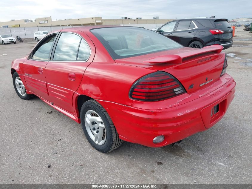 1999 Pontiac Grand Am Se VIN: 1G2NE52T7XM944624 Lot: 40965678