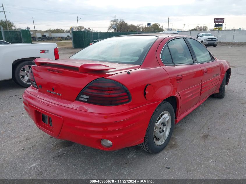 1999 Pontiac Grand Am Se VIN: 1G2NE52T7XM944624 Lot: 40965678