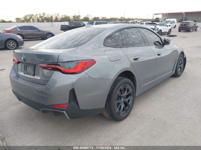 2023 BMW I4 Edrive35 VIN: WBY43AW04PFP38900 Lot: 40966774