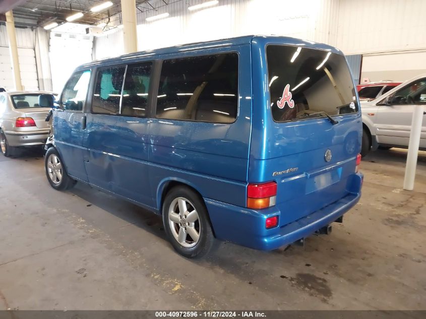 2003 Volkswagen Eurovan Mv VIN: WV2MB47043H014497 Lot: 40972596