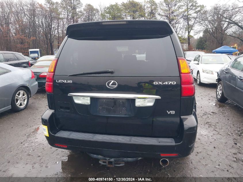 2006 Lexus Gx 470 VIN: JTJBT20X160114345 Lot: 40974150