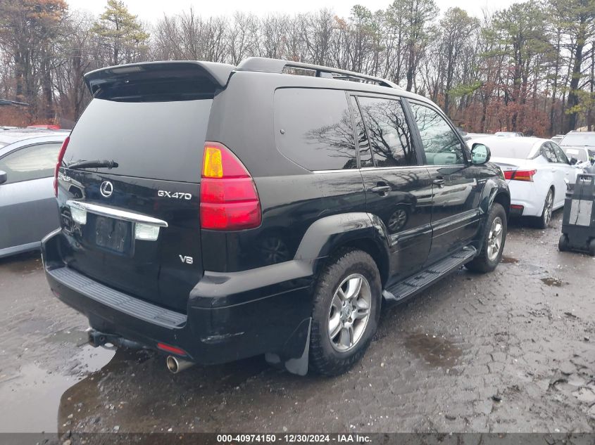 2006 Lexus Gx 470 VIN: JTJBT20X160114345 Lot: 40974150