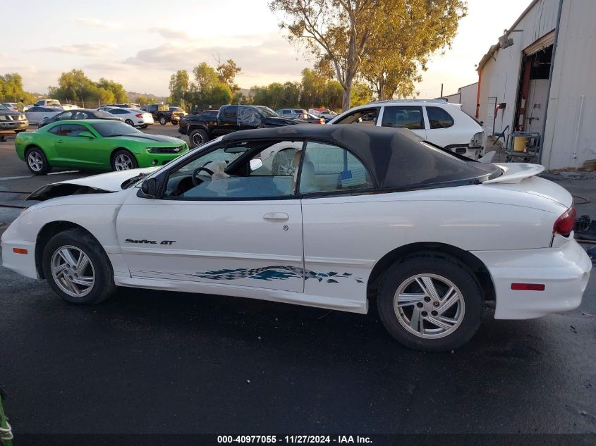 2000 Pontiac Sunfire Gt VIN: 4G2JB32T2YB202705 Lot: 40977055