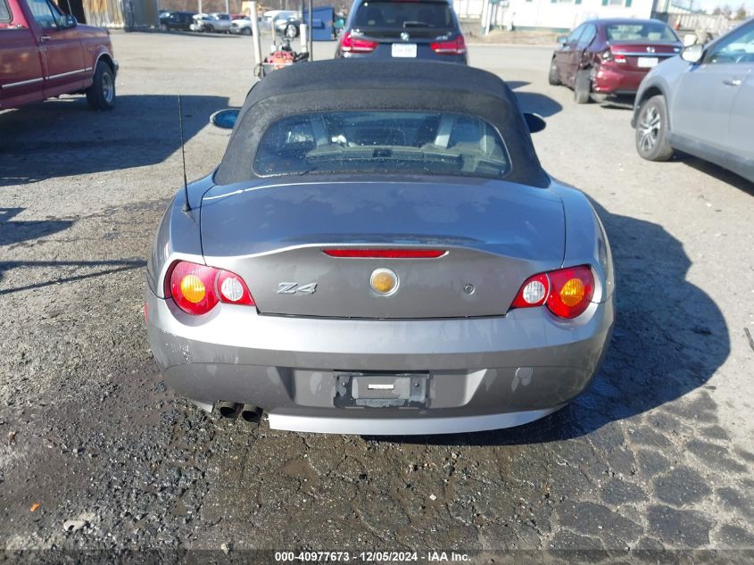 2004 BMW Z4 3.0I VIN: 4USBT53554LT25293 Lot: 40977673