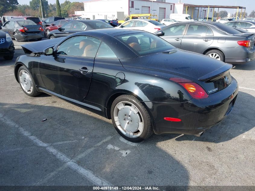 2002 Lexus Sc 430 VIN: JTHFN48Y620013365 Lot: 40978149