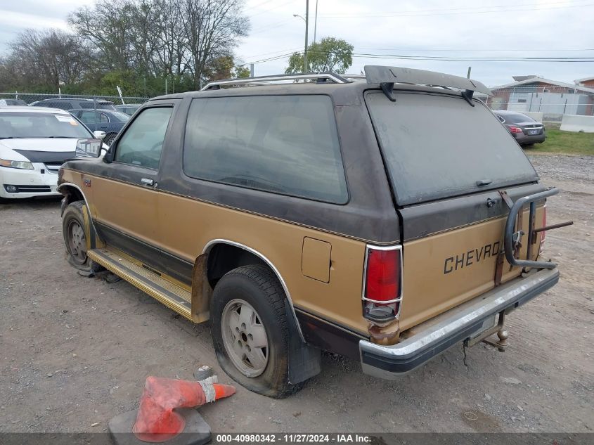 1985 Chevrolet Blazer S10 VIN: 1G8CT18B5F0206157 Lot: 40980342