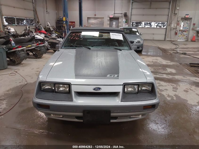 1985 Ford Mustang Lx/Gt VIN: 1FABP27M3FF214095 Lot: 40984263