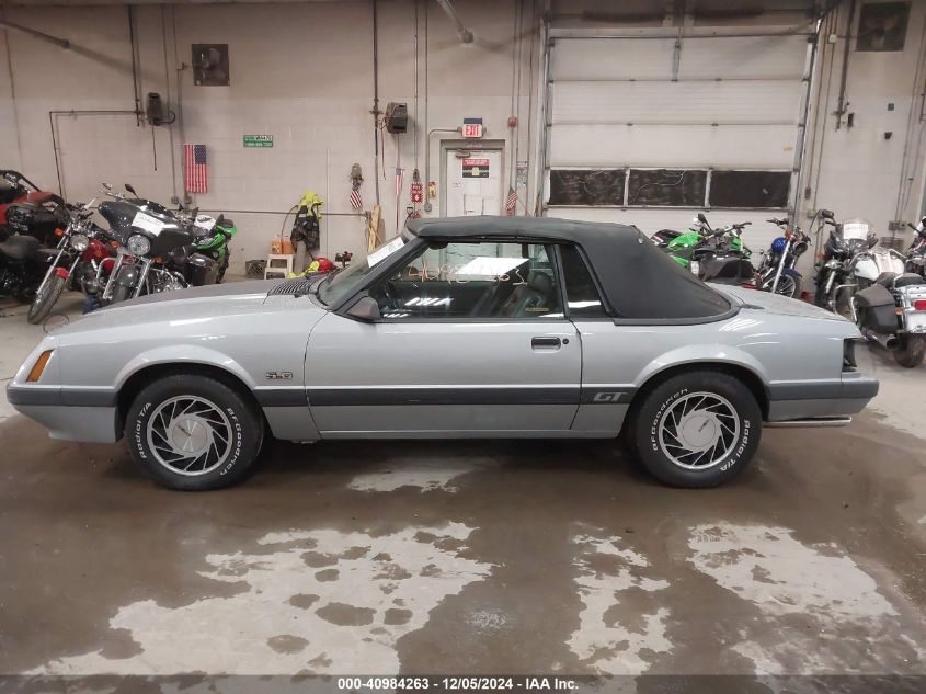 1985 Ford Mustang Lx/Gt VIN: 1FABP27M3FF214095 Lot: 40984263