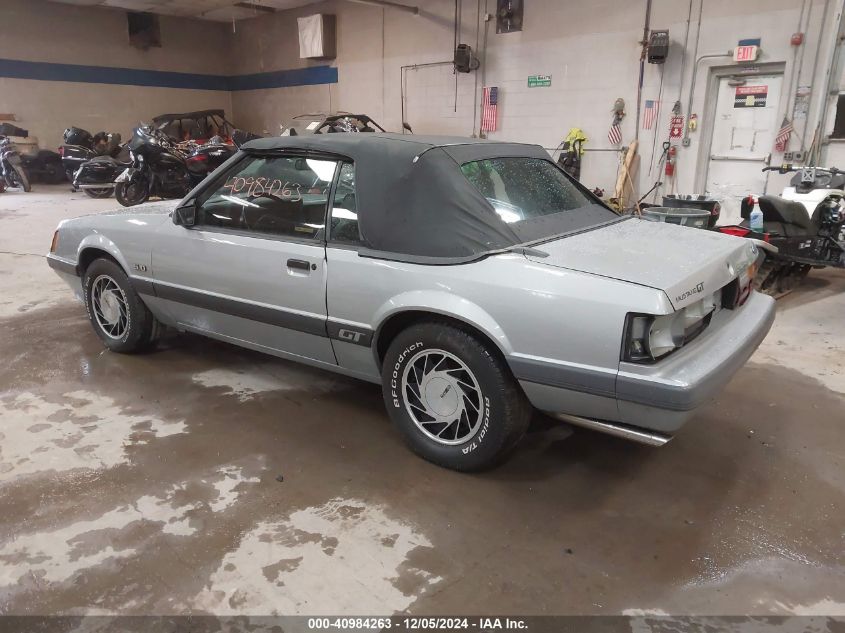 1985 Ford Mustang Lx/Gt VIN: 1FABP27M3FF214095 Lot: 40984263