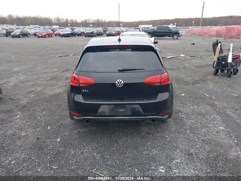 2015 Volkswagen Golf Gti 2.0T Autobahn 4-Door VIN: 3VW4T7AU5FM045697 Lot: 40984881