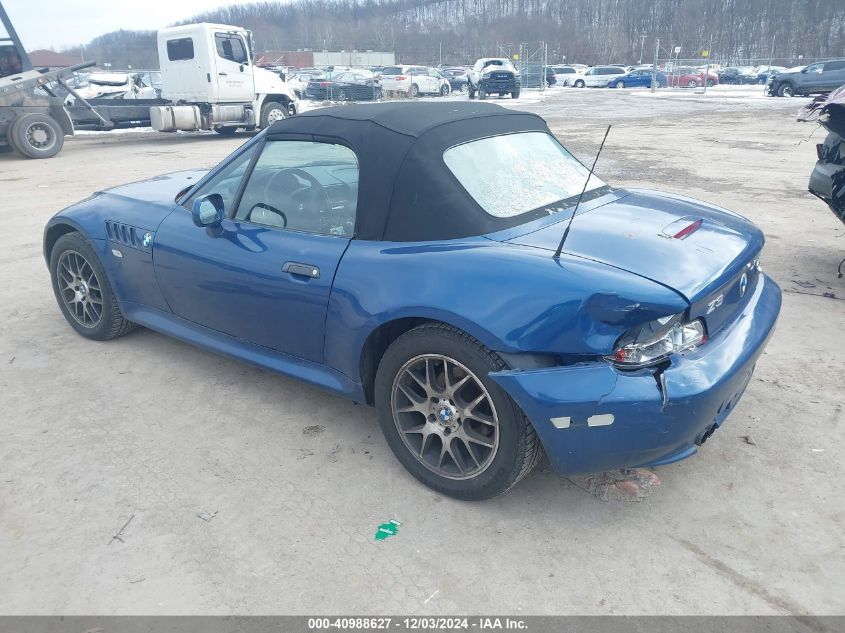 2001 BMW Z3 2.5I VIN: WBACN33421LM00105 Lot: 40988627