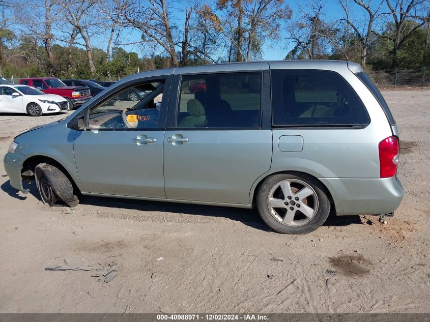 2003 Mazda Mpv Es/Lx/Lx-Sv VIN: JM3LW28A530371901 Lot: 40988971