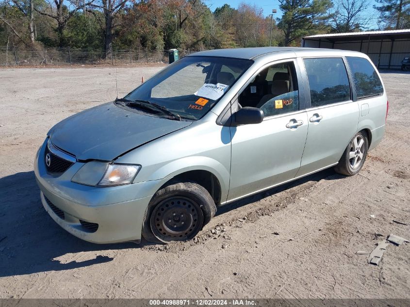 2003 Mazda Mpv Es/Lx/Lx-Sv VIN: JM3LW28A530371901 Lot: 40988971