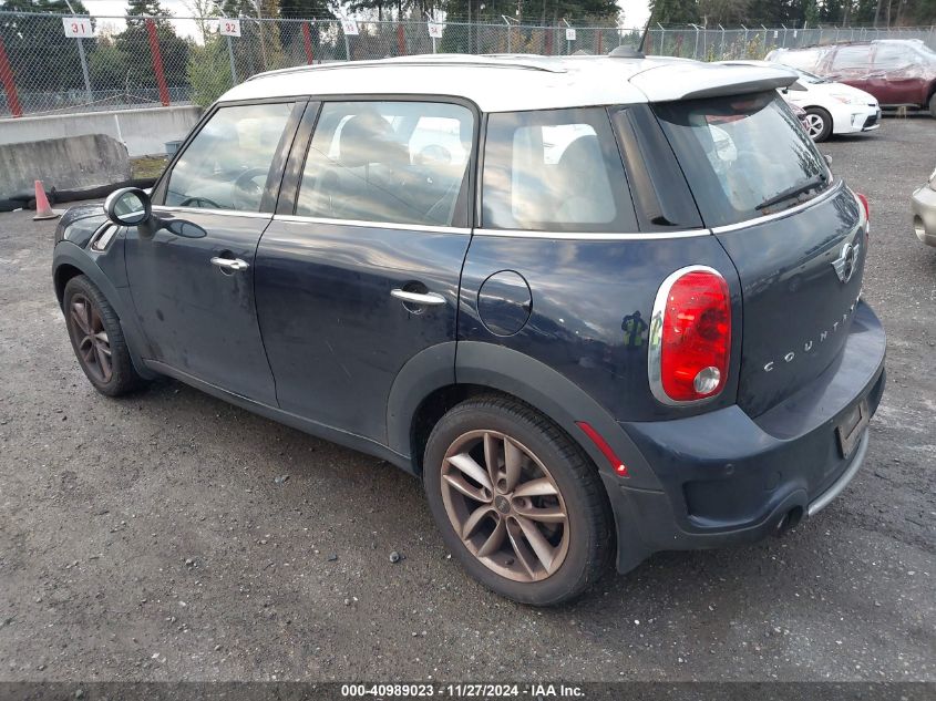 2013 Mini Countryman Cooper S VIN: WMWZC3C55DWP51439 Lot: 40989023