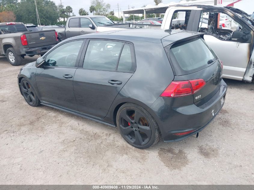 2015 Volkswagen Golf Gti 2.0T Se 4-Door VIN: 3VW5T7AU6FM000921 Lot: 40989608