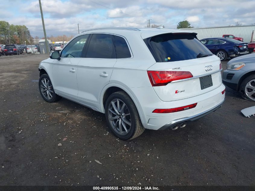 2021 Audi Sq5 Premium Tfsi Quattro Tiptronic VIN: WA1A4AFY3M2072987 Lot: 40990535