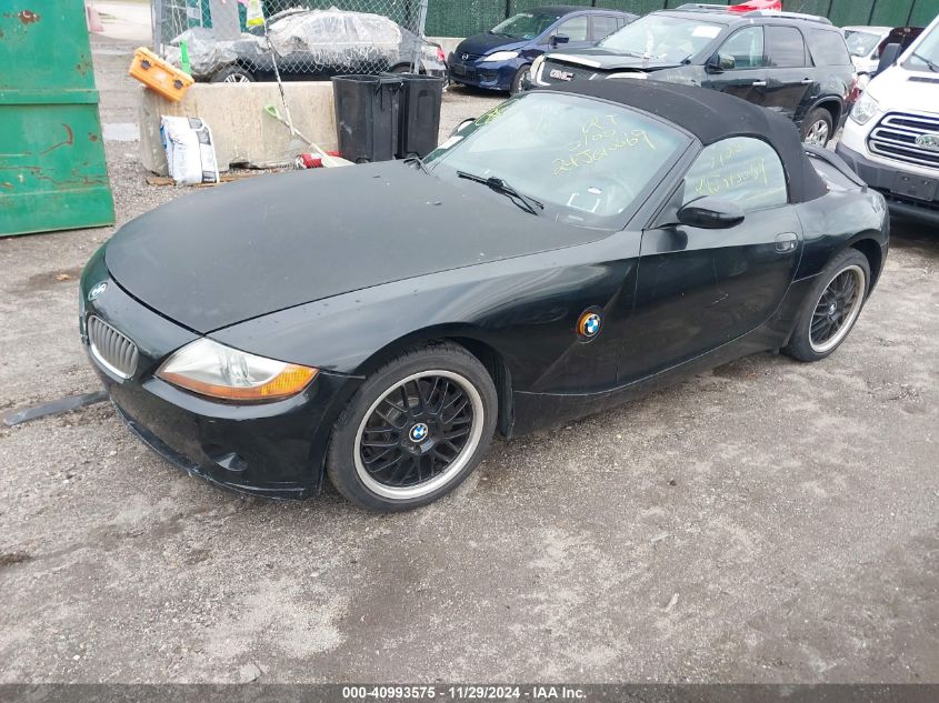 2003 BMW Z4 3.0I VIN: 4USBT53413LT21697 Lot: 40993575