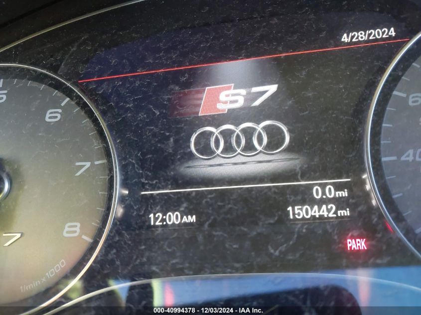 2014 Audi S7 4.0T Prestige VIN: WAUW2AFC6EN065356 Lot: 40994378