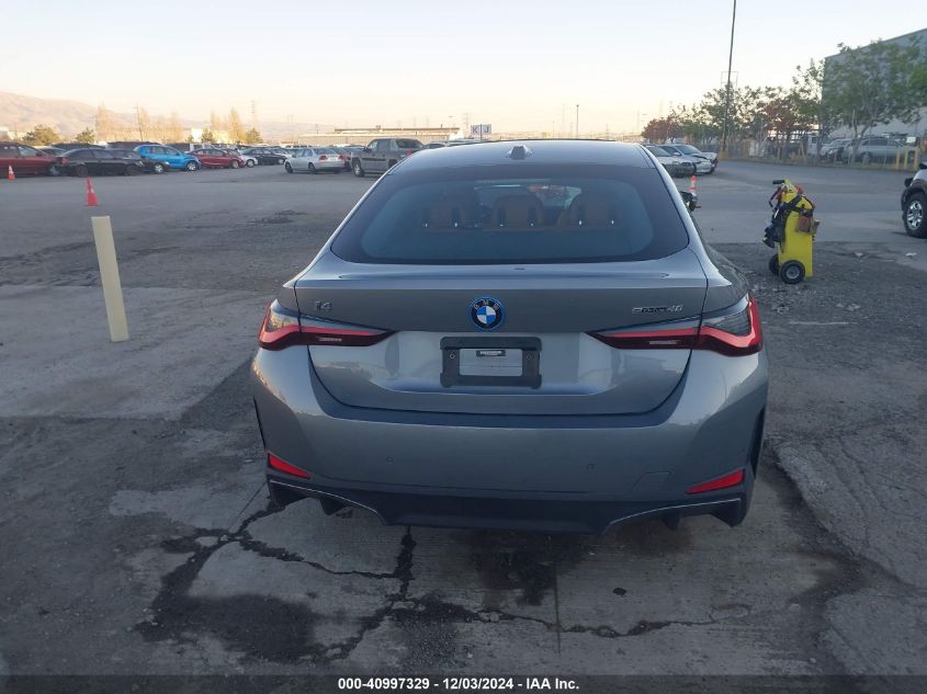 2022 BMW I4 Edrive40 VIN: WBY73AW08NFN04530 Lot: 40997329