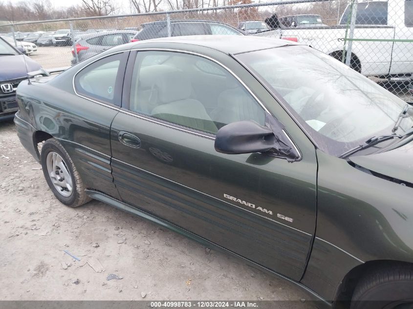 2000 Pontiac Grand Am Se VIN: 1G2NE12T2YM801316 Lot: 40998783