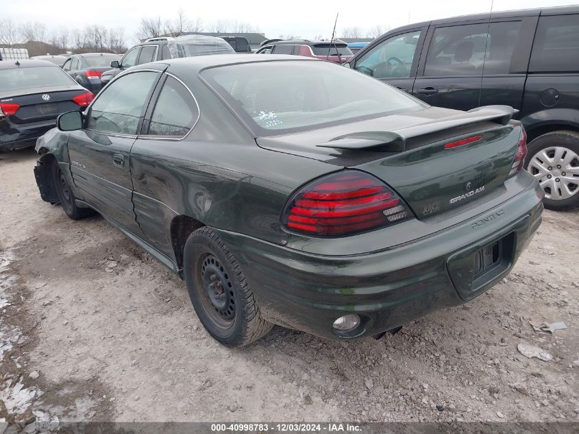 2000 Pontiac Grand Am Se VIN: 1G2NE12T2YM801316 Lot: 40998783