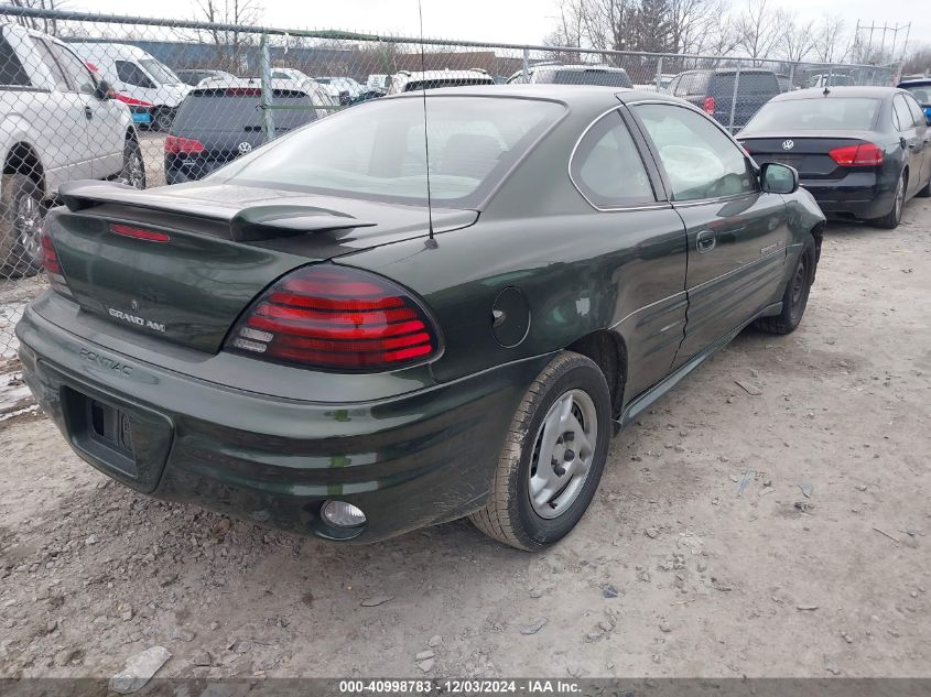 2000 Pontiac Grand Am Se VIN: 1G2NE12T2YM801316 Lot: 40998783