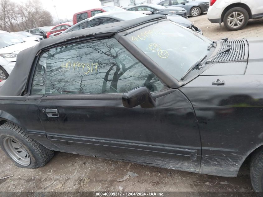 1989 Ford Mustang Lx VIN: 1FABP44A2KF275731 Lot: 40999317