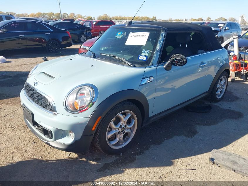 2013 Mini Convertible Cooper S VIN: WMWZP3C56DT705883 Lot: 41000592