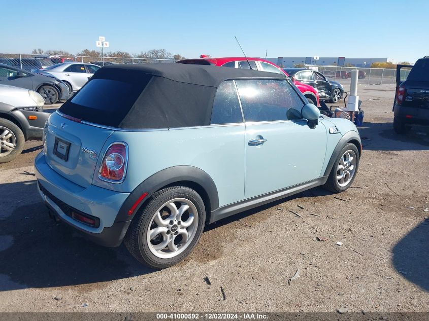 2013 Mini Convertible Cooper S VIN: WMWZP3C56DT705883 Lot: 41000592