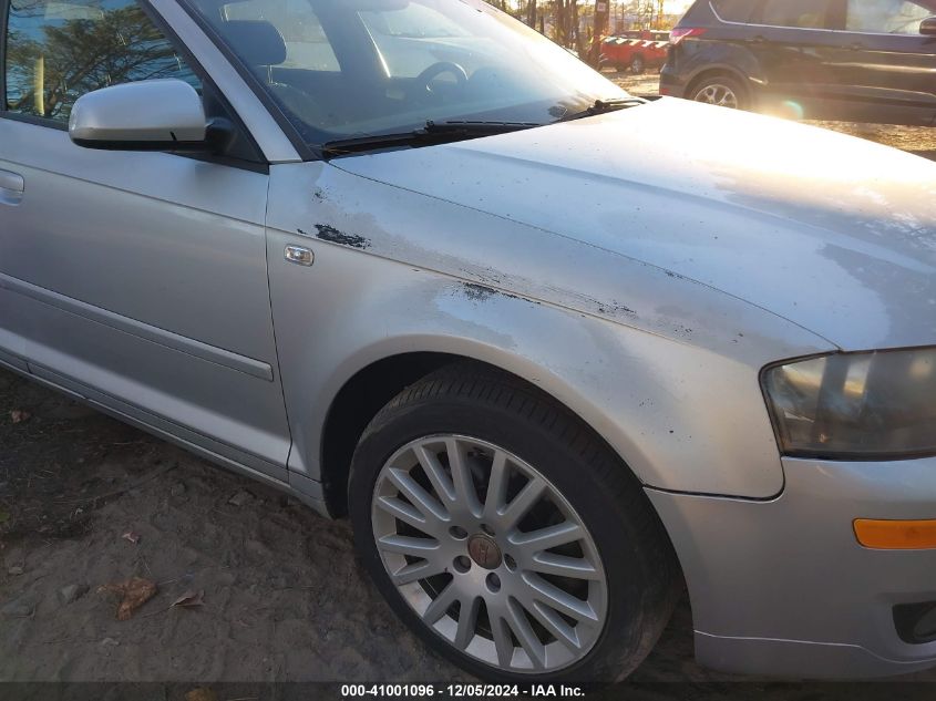 2007 Audi A3 2.0T VIN: WAUNF78P07A033368 Lot: 41001096