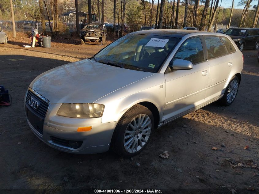 2007 Audi A3 2.0T VIN: WAUNF78P07A033368 Lot: 41001096