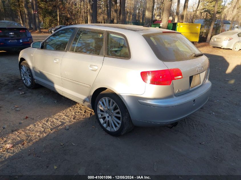 2007 Audi A3 2.0T VIN: WAUNF78P07A033368 Lot: 41001096