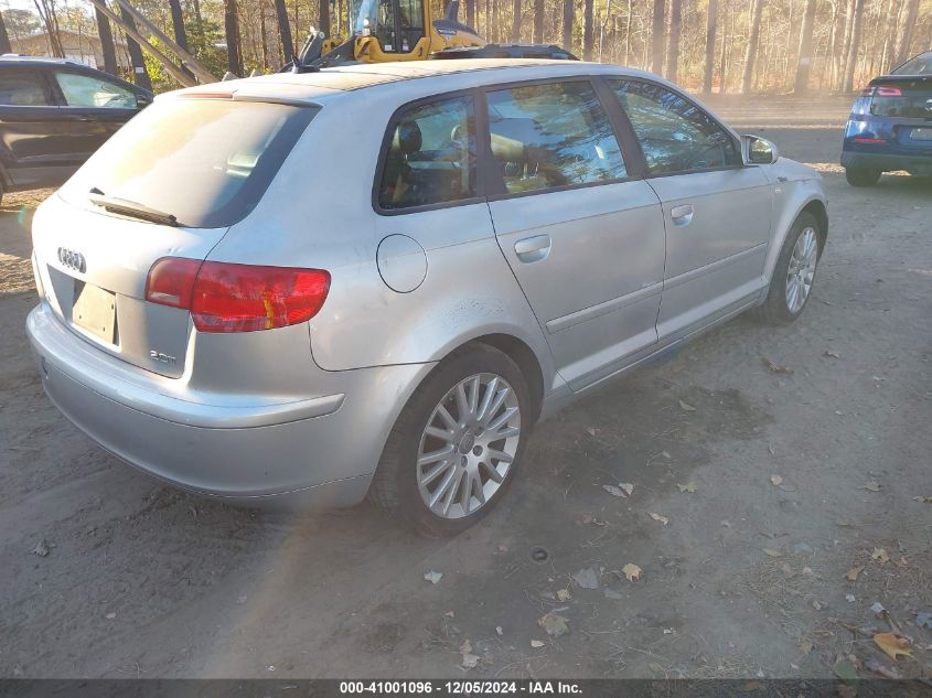 2007 Audi A3 2.0T VIN: WAUNF78P07A033368 Lot: 41001096