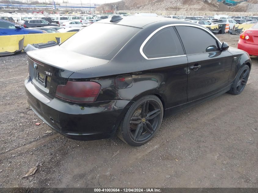 2008 BMW 128I I VIN: WBAUP93548VF48025 Lot: 41003684