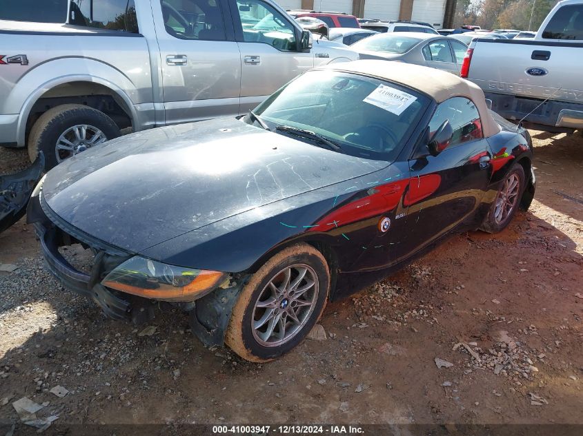 2003 BMW Z4 2.5I VIN: 4USBT334X3LR64991 Lot: 41003947