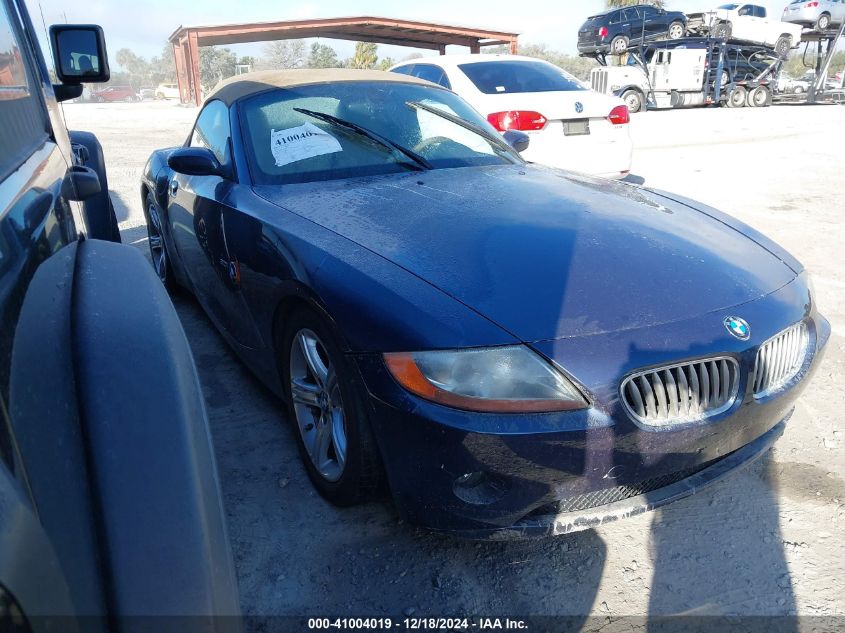 2004 BMW Z4 3.0I VIN: 4USBT53534LU07748 Lot: 41004019