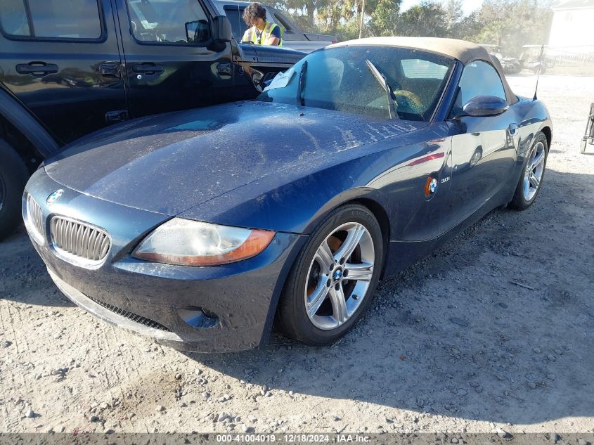 2004 BMW Z4 3.0I VIN: 4USBT53534LU07748 Lot: 41004019