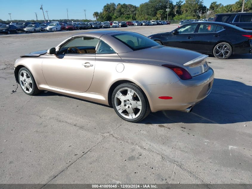 2002 Lexus Sc 430 VIN: JTHFN48Y420015227 Lot: 41005045