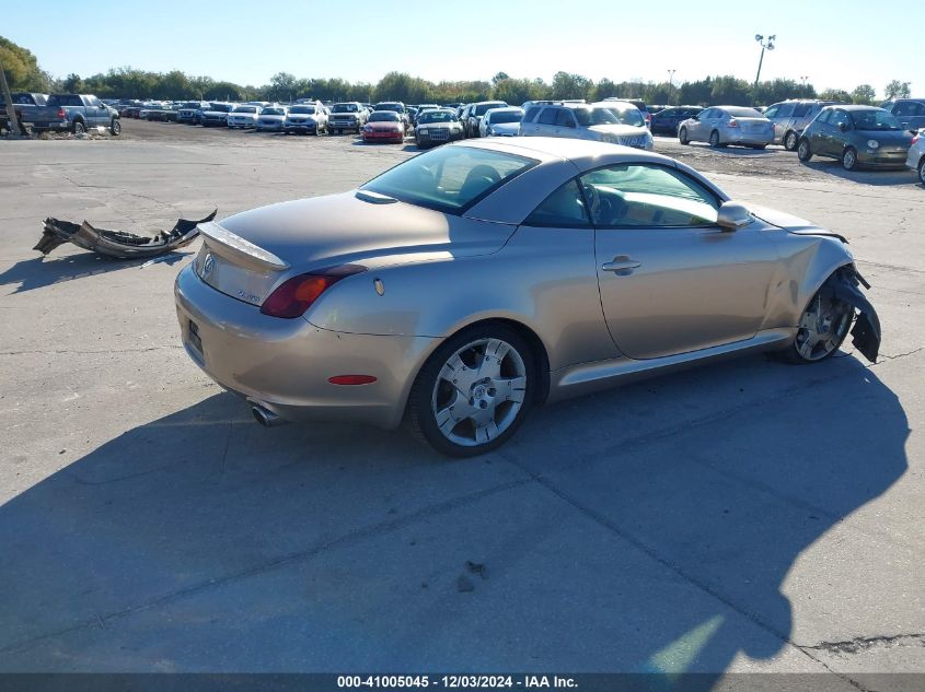 2002 Lexus Sc 430 VIN: JTHFN48Y420015227 Lot: 41005045